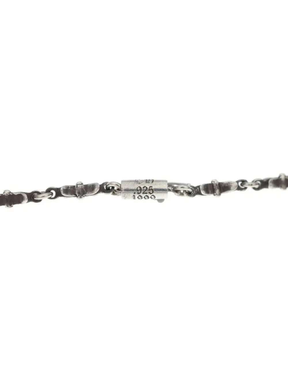 Chrome Hearts Tiny Bar Necklace Silver